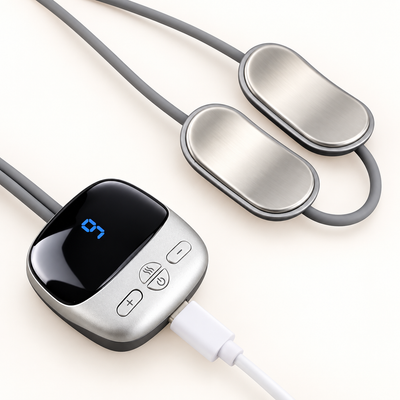 Nekora met een aangesloten USB-C-kabel