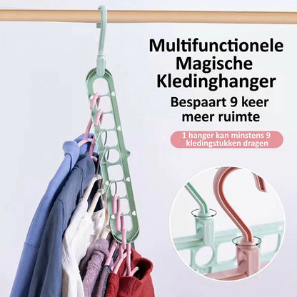 KastGrip 9-gaats Opvouwbare Kleerhanger