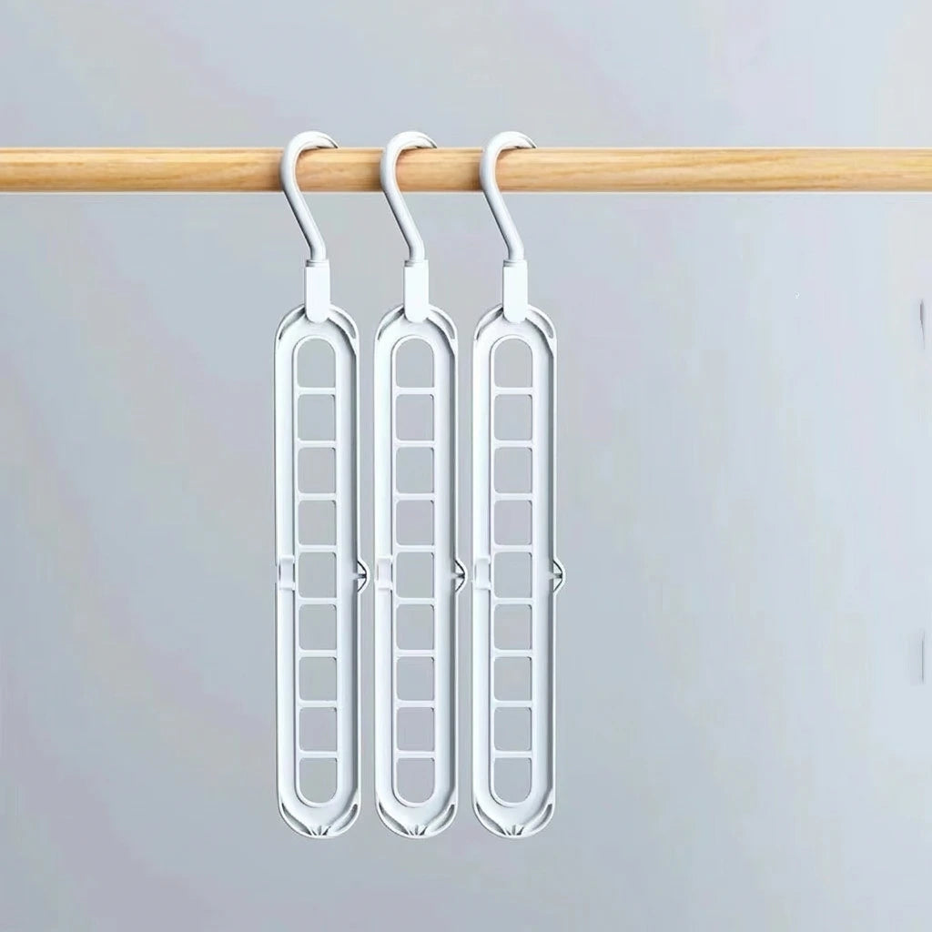 KastGrip 9-gaats Opvouwbare Kleerhanger