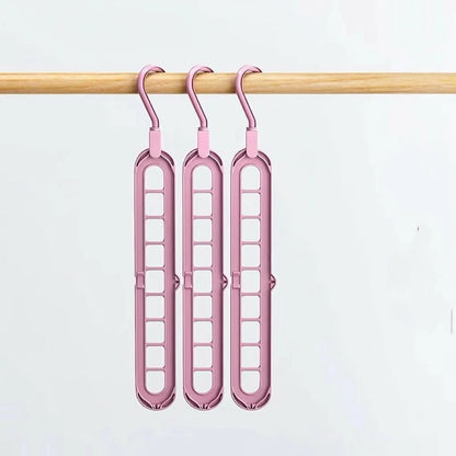 KastGrip 9-gaats Opvouwbare Kleerhanger
