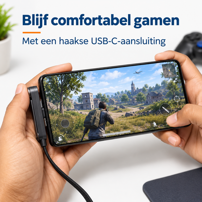 StandLinq – Laadkabel met uitklapbare telefoonstandaard