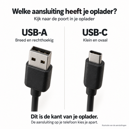 StandLinq – Laadkabel met uitklapbare telefoonstandaard